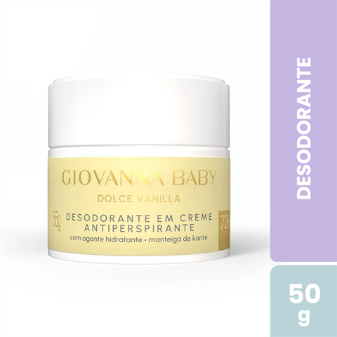 Desodorante Antitranspirante Giovanna Baby Creme Dolce Vanilla Com 50g