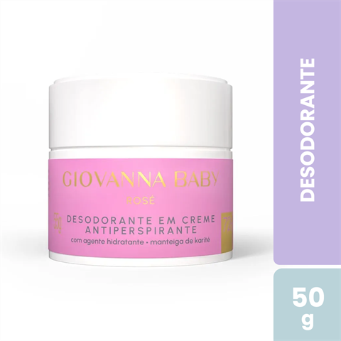 Desodorante Antitranspirante Giovanna Baby Creme Rosé Com 50g