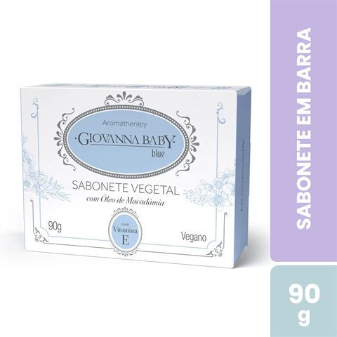 Sabonete Em Barra Giovanna Baby Blue Vegetal Com 90g