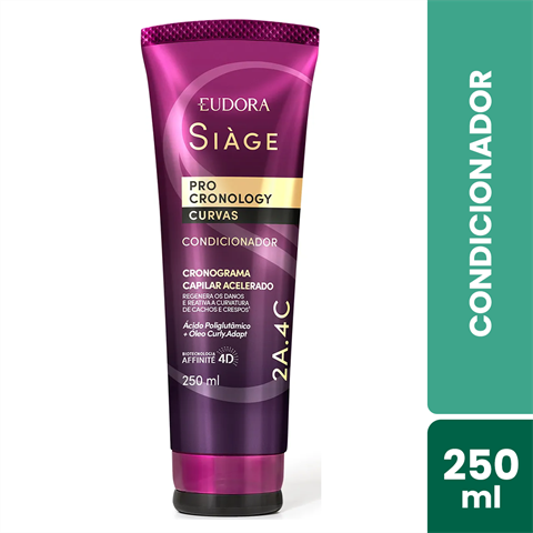 Condicionador Eudora Siàge Pro Cronology Curvas Com 250ml
