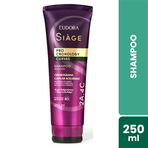 Shampoo Eudora Siàge Pro Cronology Curvas Com 250ml