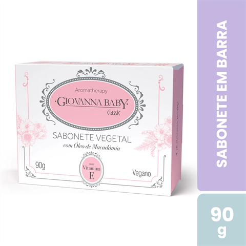 Sabonete Em Barra Giovanna Baby Classic Vegetal Com 90g