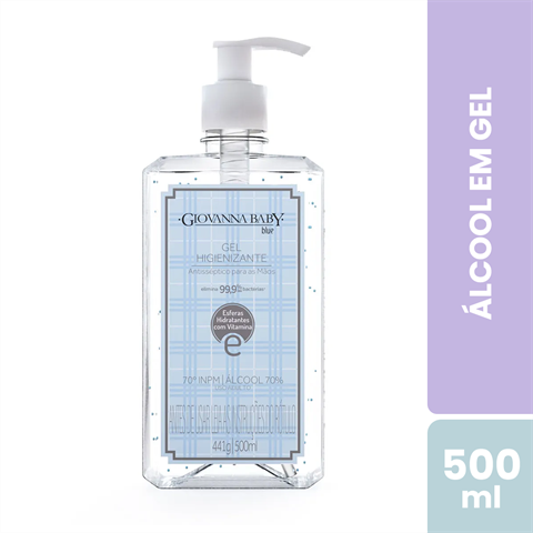 Álcool Em Gel Giovanna Baby Blue Com 500ml