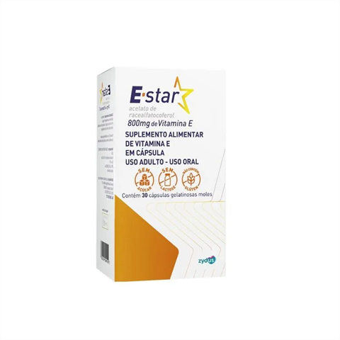 Suplemento Alimentar E-Star 800mg Com 30 Cápsulas Gelatinosas Moles