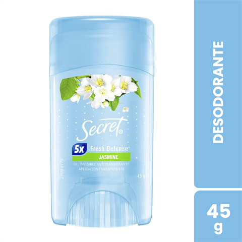 Desodorante Antitranspirante Secret Em Gel Jasmine Com 45g