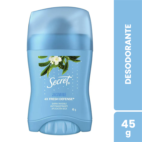 Desodorante Antitranspirante Secret Em Barra Jasmine Com 45g