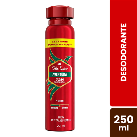 Desodorante Antitranspirante Old Spice Spray Aventura Com 250ml