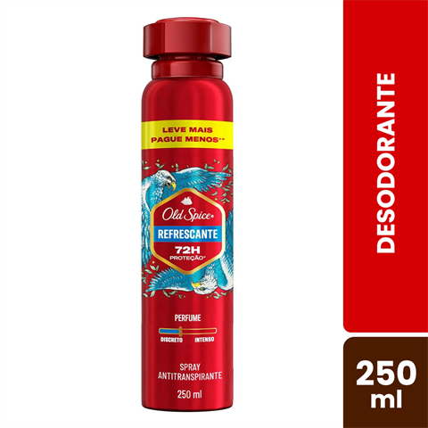 Desodorante Antitranspirante Old Spice Spray Refrescante Com 250ml