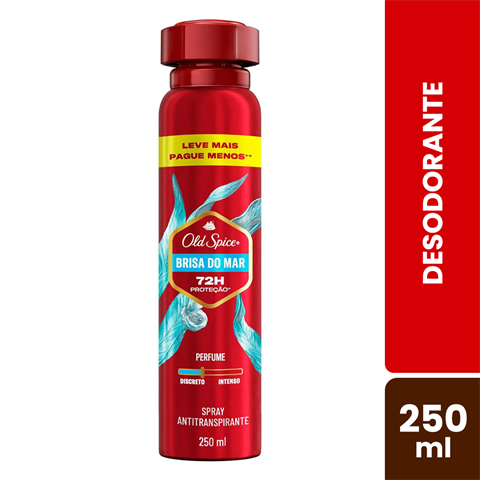 Desodorante Antitranspirante Old Spice Spray Brisa Do Mar Com 250ml