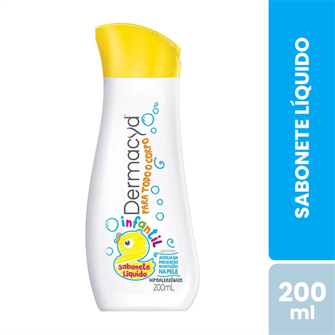 Sabonete Líquido Dermacyd Infantil Para Todo O Corpo Com 200ml