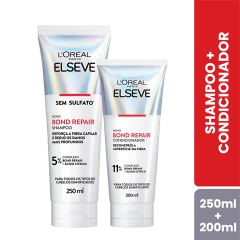 Kit Elseve Bond Repair Shampoo 250ml + Condicionador 200ml