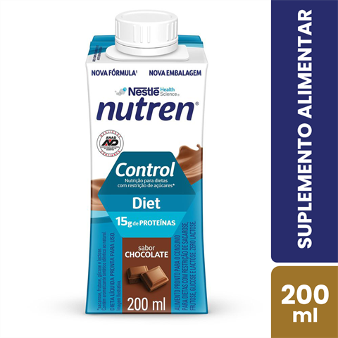 Suplemento Alimentar Nutren Control Sabor Chocolate Com 200ml
