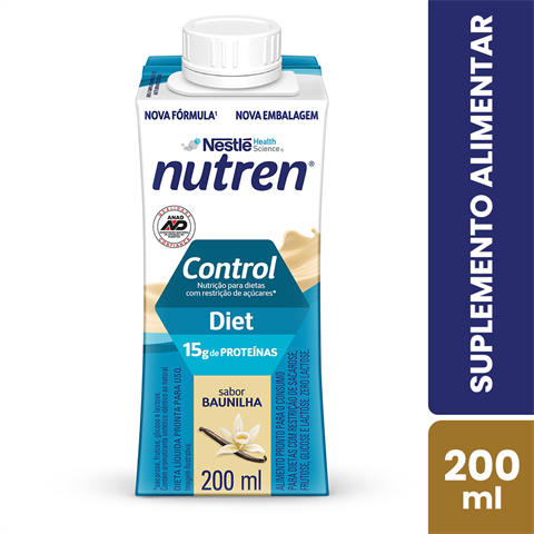 Suplemento Alimentar Nutren Control Sabor Baunilha Com 200ml