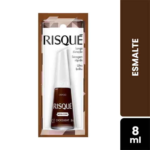 Esmalte Risqué Cremoso Chocolight Blister Com 8ml