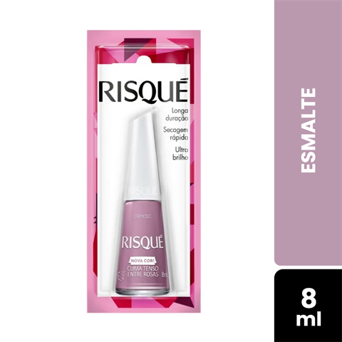 Esmalte Risqué Cremoso Clima Tenso Entre Rosas Blister Com 8ml