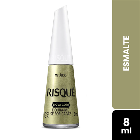 Esmalte Risqué Metálico Doura-me Se For Capaz Blister Com 8ml
