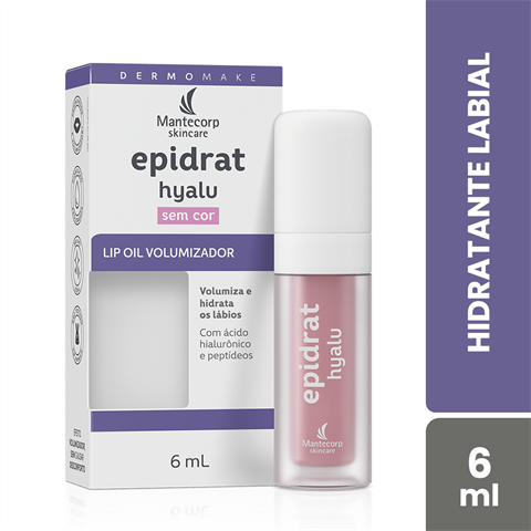 Hidratante Labial Mantecorp Skincare Epidrat Hyalu Sem Cor Com 6ml