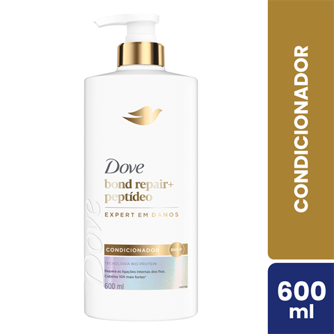 Condicionador Dove Bond Repair+Peptídeo Com 600ml