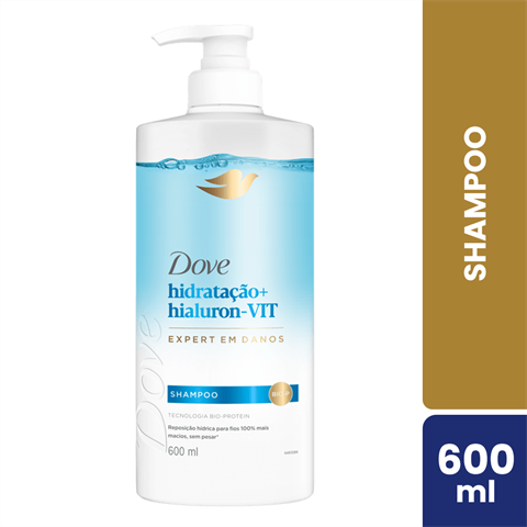 Shampoo Dove Hidratação+Hialuron-VIT Com 600ml