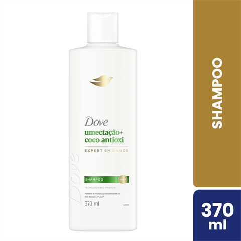 Shampoo Dove Umectação+Coco Antioxi Com 370ml