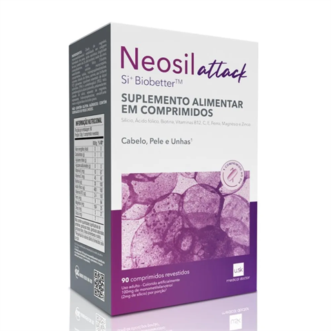Suplemento Alimentar Neosil Attack Com 90 Comprimidos Revestidos