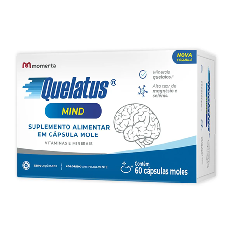 Suplemento Alimentar Quelatus Mind Com 60 Cápsulas Moles