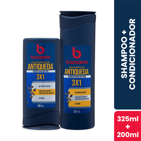 Kit Bozzano Antiqueda Shampoo 325ml + Condicionador 200ml