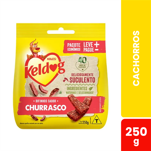 Bifinho Para Cães Keldog Sabor Churrasco Com 250g