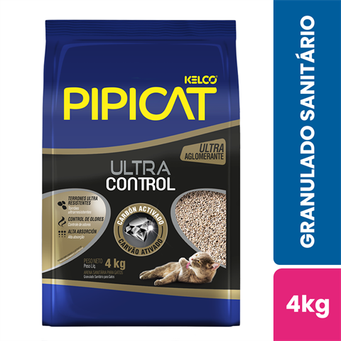 Granulado Sanitário Para Gatos Pipicat Ultra Control Com 4kg