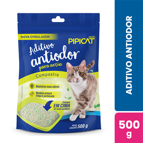 Aditivo Antiodor Para Areia De Gato Pipicat Campestre Com 500g