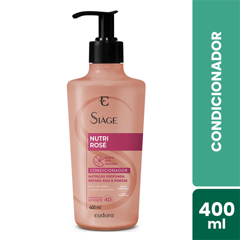 Condicionador Eudora Siàge Nutri Rosé Com 400ml
