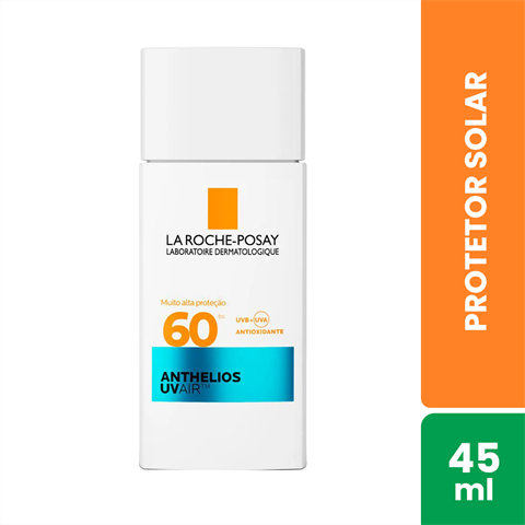 LA ROCHE-POSAY PROTETOR SOLAR FACIAL SEM COR ANTHELIOS UVAIR FPS60 45ml
