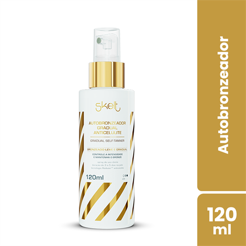 Autobronzeador Gradual Skelt Anticelulite Com 120ml