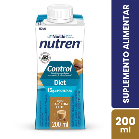 Suplemento Alimentar Nutren Control Sabor Café Com Leite Com 24 Unidades De 200ml