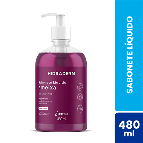 Sabonete Líquido Hidraderm Ameixa Com 480ml