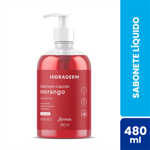 Sabonete Líquido Hidraderm Morango Com 480ml