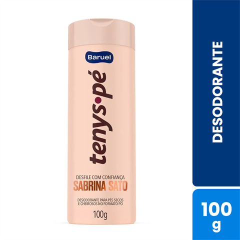 Desodorante Para Os Pés Tenys Pé Baruel Talco Sabrina Sato Com 100g