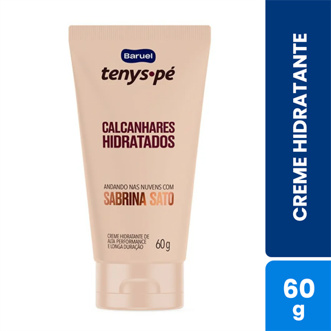 Creme Hidratante Tenys Pé Baruel Calcanhares Hidratados Sabrina Sato Com 60g