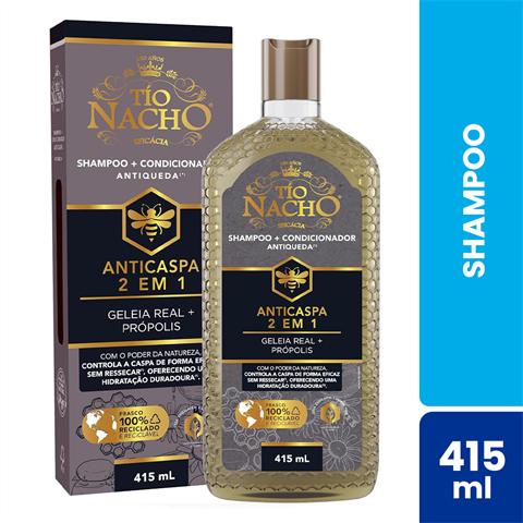 Shampoo Tio Nacho Anticaspa 2 Em 1 Com 415ml
