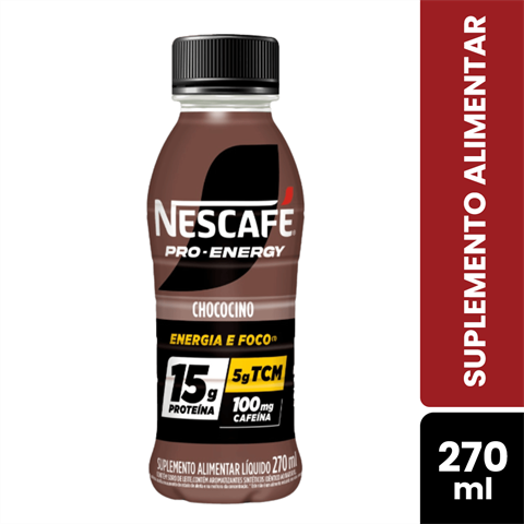 Suplemento Alimentar Nescafé Pro-Energy Chococino Com 270ml