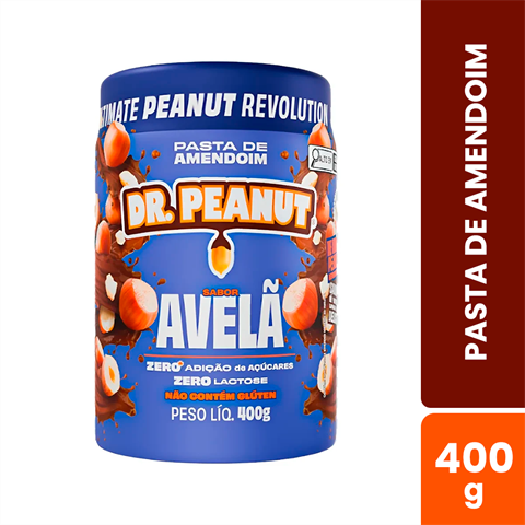 Pasta De Amendoim Dr. Peanut Sabor Avelã Com 400g
