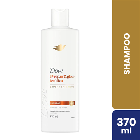 Shampoo Dove UV Repair & Glow+ Ferúlico Com 370ml
