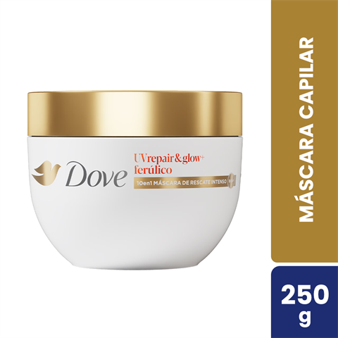 Máscara Capilar Dove UV Repair & Glow+Ferúlico Com 250g