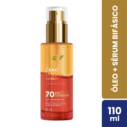 Óleo + Sérum Bifásico Dove UV Repair & Glow+ Ferúlico Com 110ml