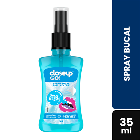 Spray Bucal Closeup Go! Ice Zero Álcool Com 35ml
