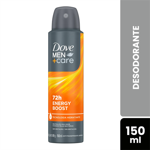 Desodorante Antitranspirante Dove Men+Care Aerossol Energy Boost Com 150ml