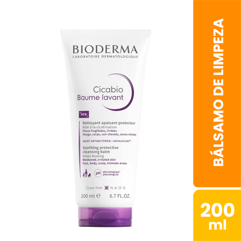 Bálsamo De Limpeza Bioderma Cicabio Baume Lavant Com 200ml