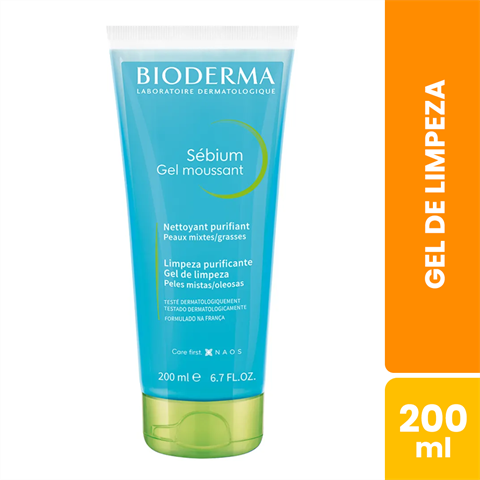 Gel De Limpeza Bioderma Sébium Gel Moussant Com 200ml