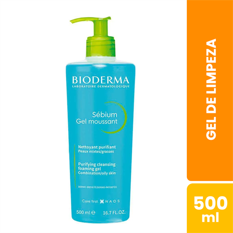 Gel De Limpeza Bioderma Sébium Gel Moussant Com 500ml