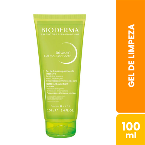 Gel De Limpeza Bioderma Sebium Gel Moussant Actif Com 100ml